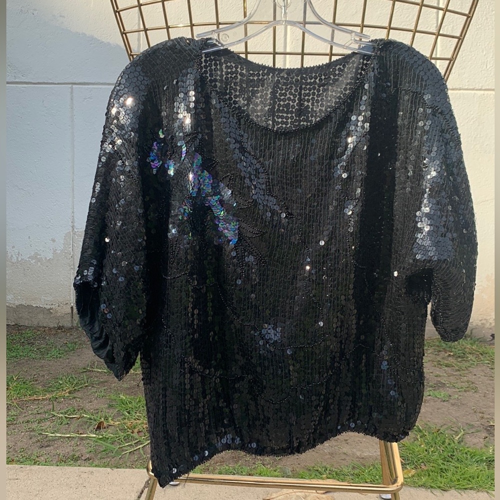 ✨🖤🫶🏽 Vintage sequin tops🫶🏽🖤✨